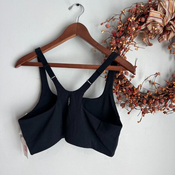 Free People Movement HATCH LARGE Never Better Square Neck Maternity Bra Black - Picture 4 of 6